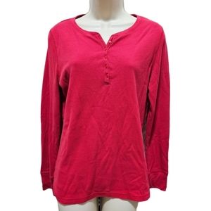 Women's Soft Sensations Red Long Sleeve Thermal Shirt
